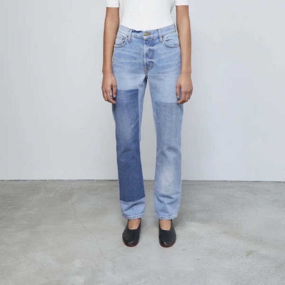 B SIDES JEANS Marcel Patchwork Straight-Leg Jeans No. 2 (24)